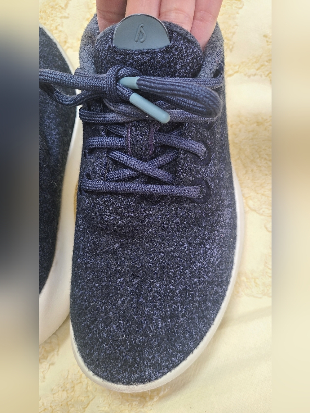 Allbirds Merino Wool Navy Contrast Sneakers Size W8 - Picture 5 of 6